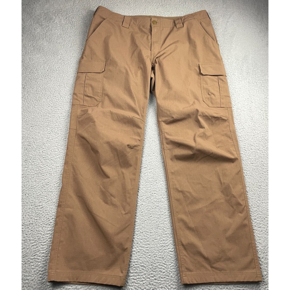 Under Armour Pants Mens 42x34 Brown Cargo Tactical Ripstop Utility Pockets Storm